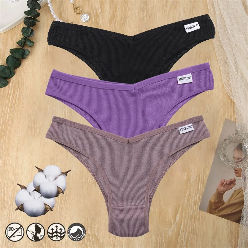 Billionm Cotton Women Panties Sexy V Waist Underwear T-back Underpants Woman Brazilian Pantys Female Briefs Intimates Lingerie