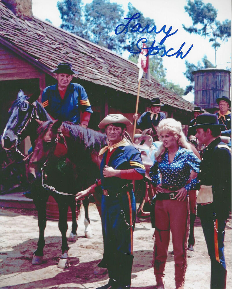 F Troop Agarn Larry Storch  autographed real nice team 8x10 color Photo Poster painting