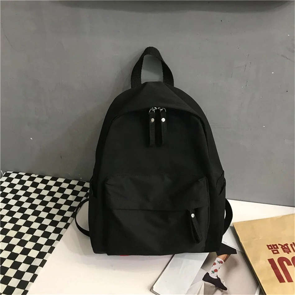 Fashion Canvas Backpack High Qaulity Backpacks for School Teenagers Girls Large Capacity Female Bookbag Simple Travel Bag Pack