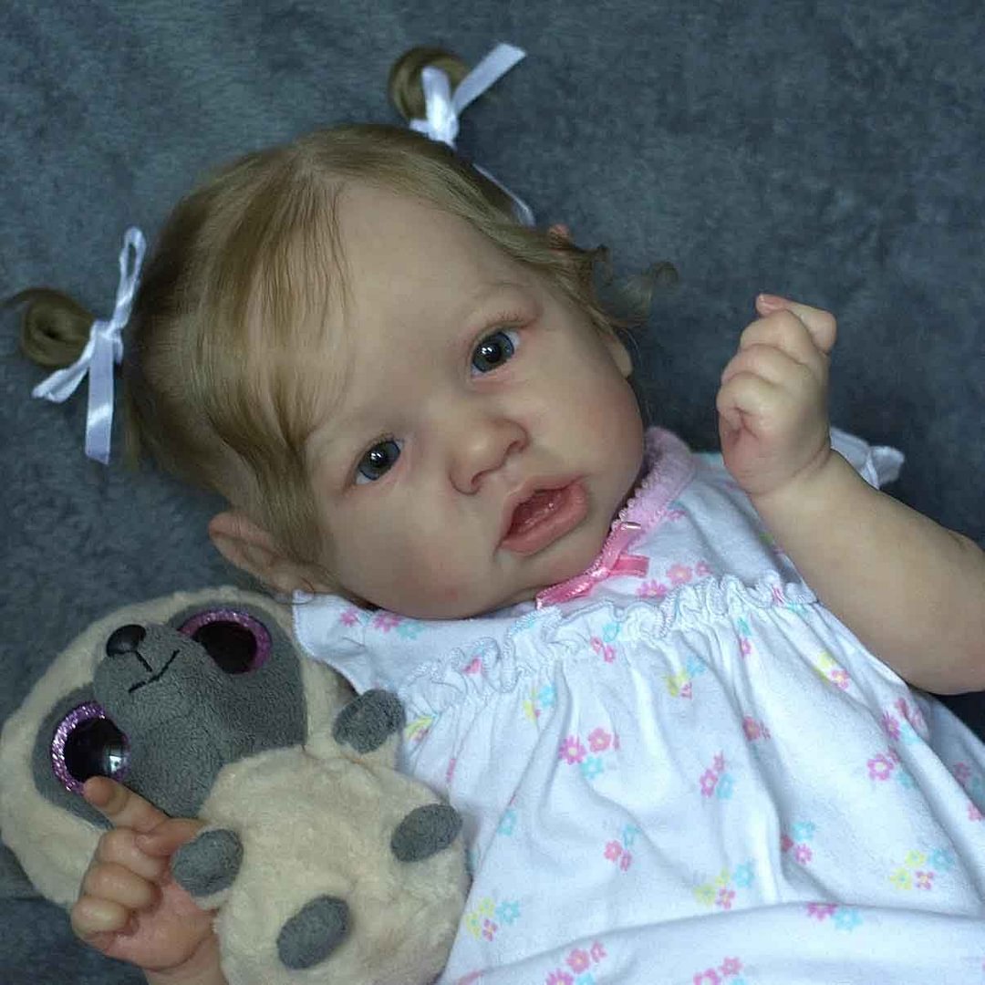 20'' Real Lifelike Josephine Reborn Baby Toddler Doll Girl With "Heartbeat" and Pretty Blonde Hair