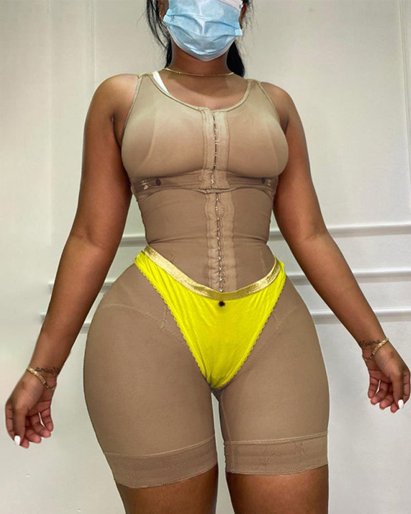 Tummy Control Fajas Adjustable Hook And Eye Front Closure Women Shapewear Post Liposuction