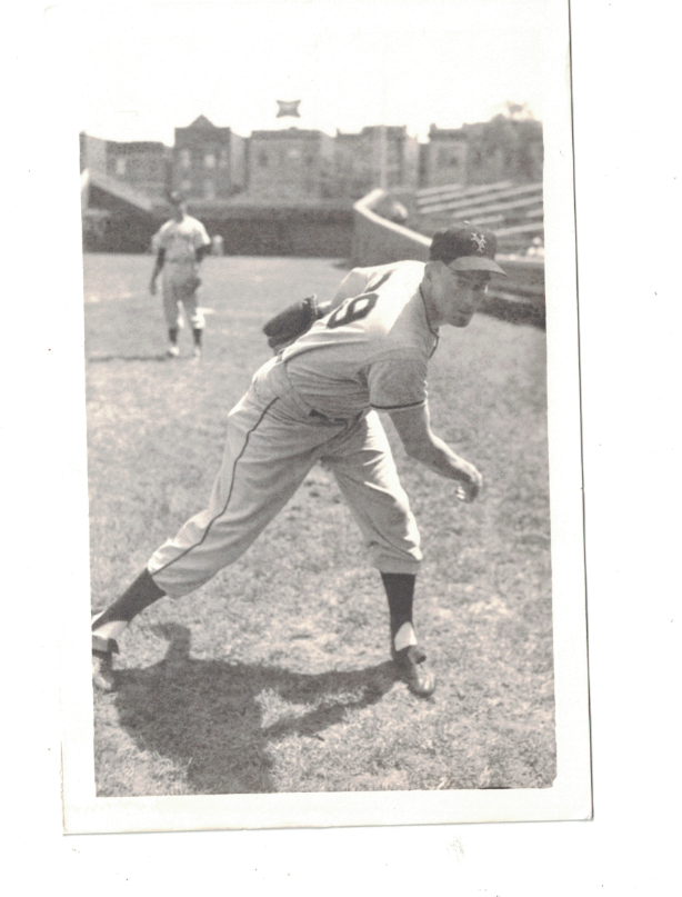 Curt Barclay New York Giants Vintage Baseball Postcard Size Photo Poster painting RH1