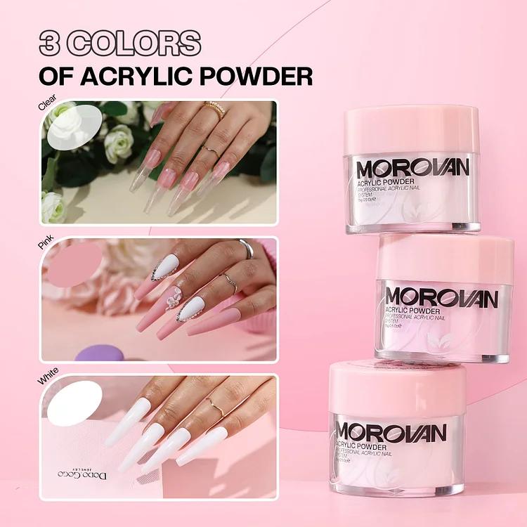 9 Morovan acrylic powders newest