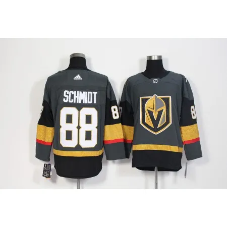 Men's  Vegas Golden Knights #88 Nate Schmidt Grey Stitched NHL Jersey