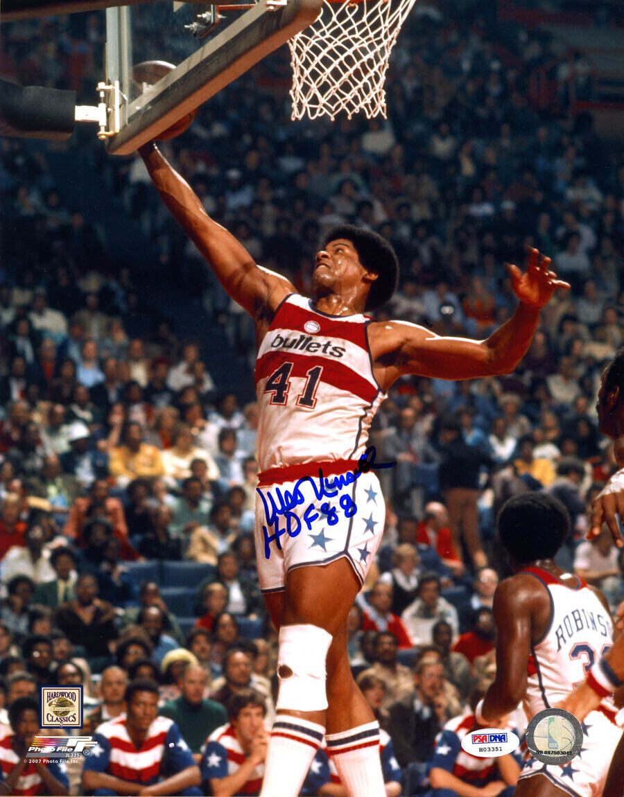 Wes Unseld SIGNED 11x14 Photo Poster painting + HOF 88 Washington Bullets PSA/DNA AUTOGRAPHED