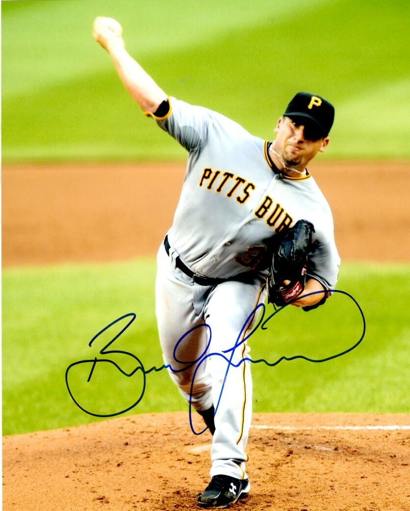 Signed 8x10 BRAD LINCOLN Pittsburgh Pirates Autographed Photo Poster painting - COA