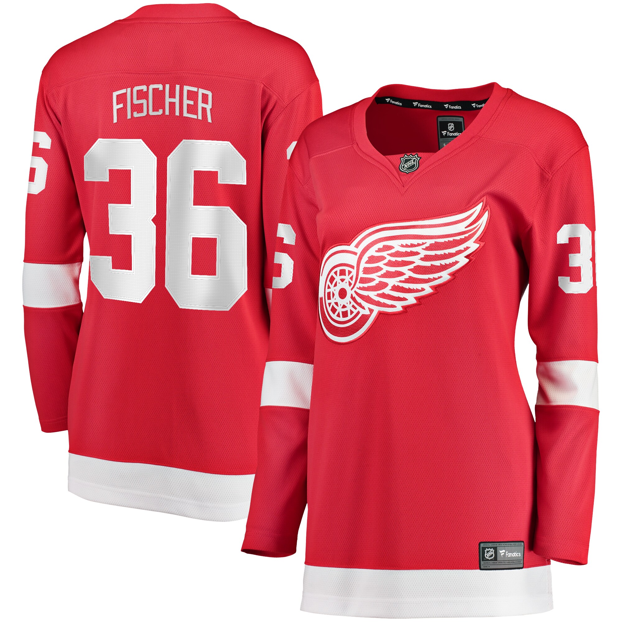 Christian Fischer Detroit Red Wings Fanatics Women’s Home Breakaway   Jersey – Red mysite