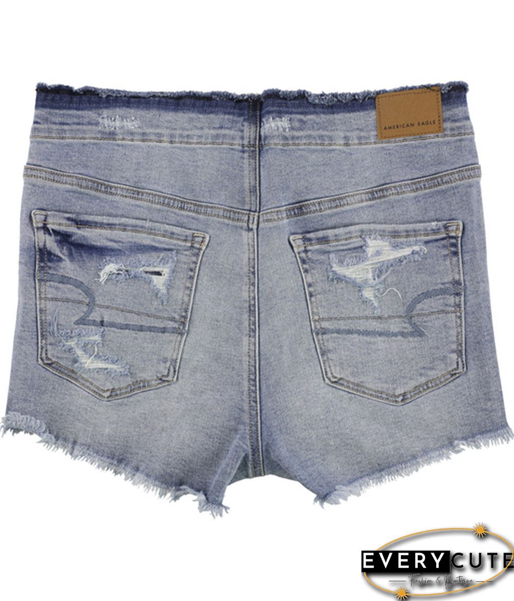 American Eagle Womens Distressed Casual Denim Shorts