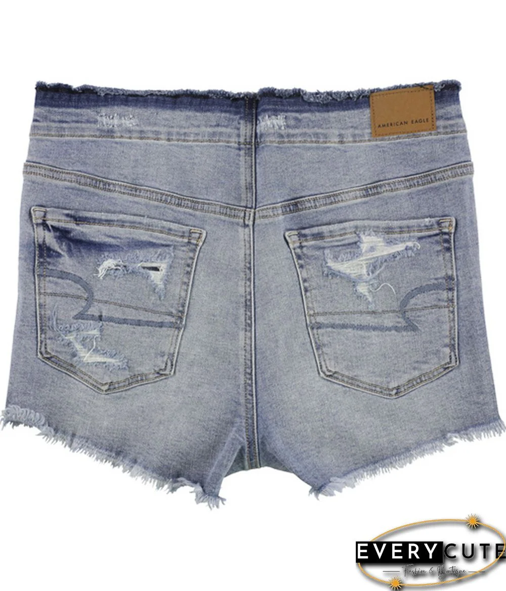 American Eagle Womens Distressed Casual Denim Shorts