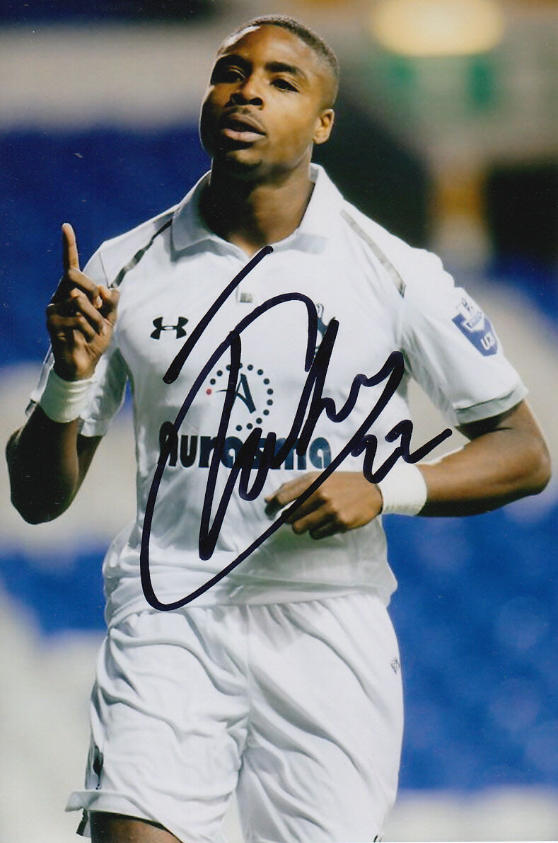 TOTTENHAM HOTSPUR HAND SIGNED JONATHAN OBIKA 6X4 Photo Poster painting 5.