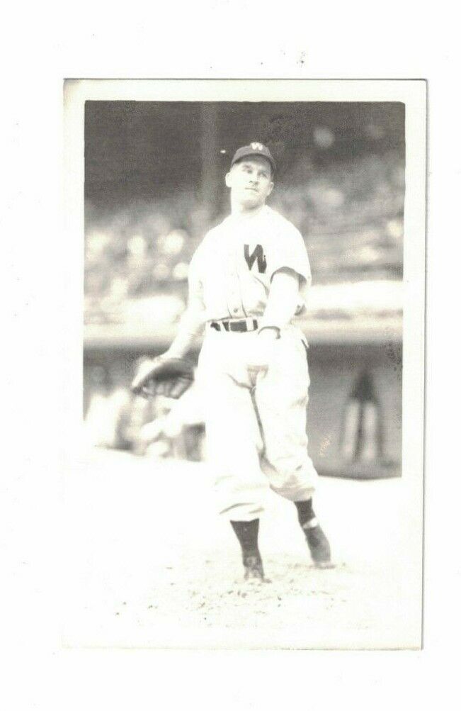 Bert Shepard Washington Senators Postcard Size Baseball Photo Poster painting 3 1/2 x 5 1/2