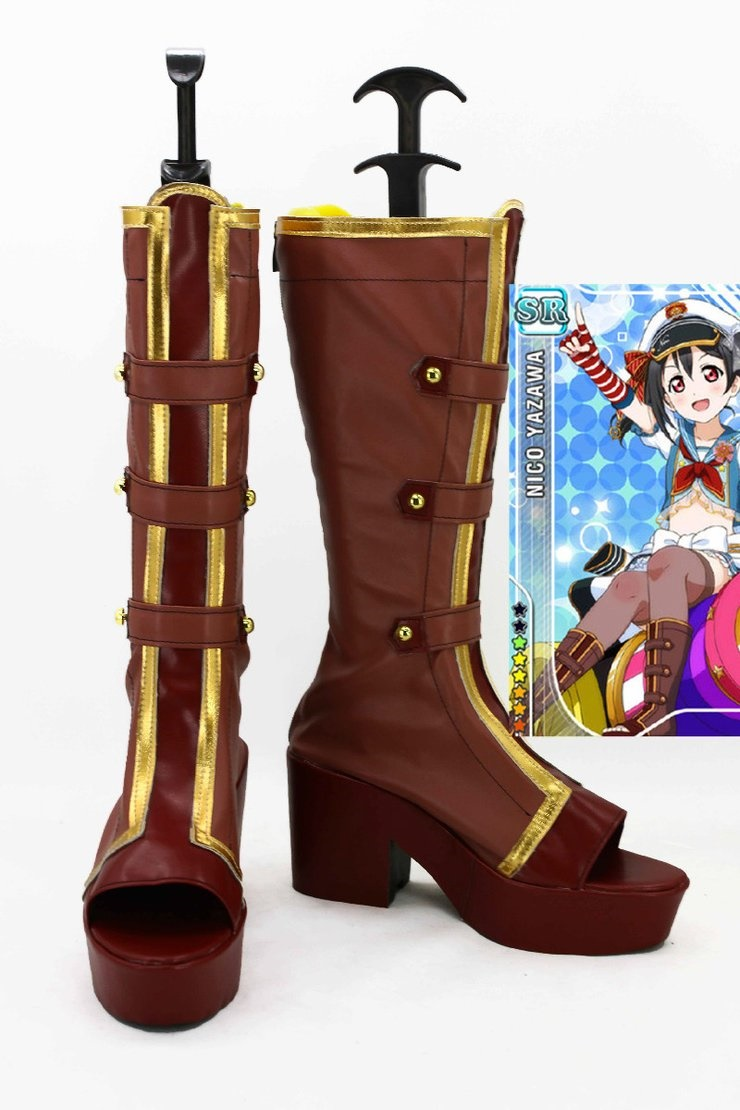 Love Live Navy Marin Boots Cosplay Shoes