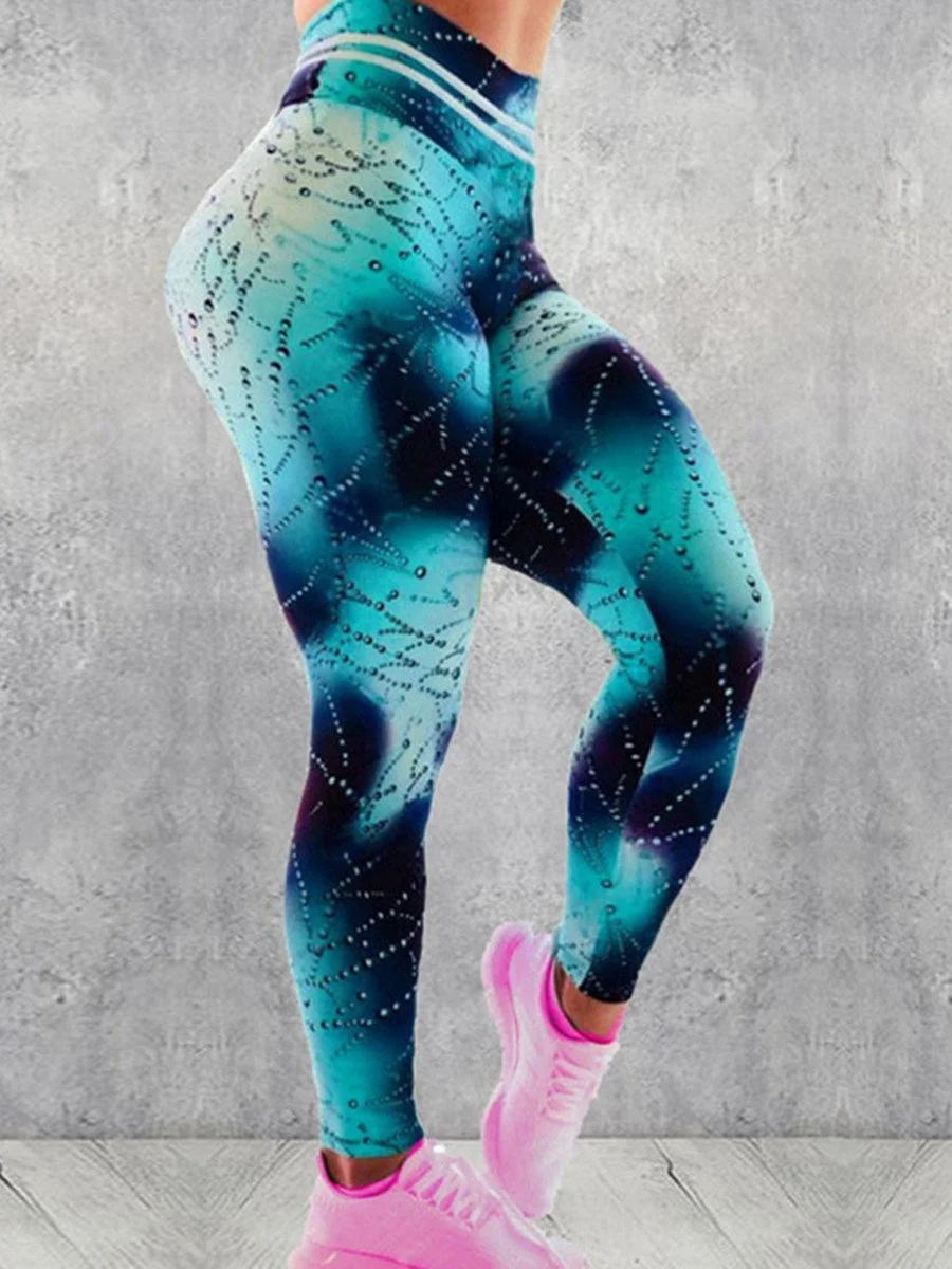 Droplet Printed Yoga Pants