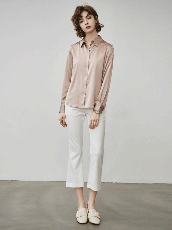 Women Classic Silk Shirt-Real Silk Life