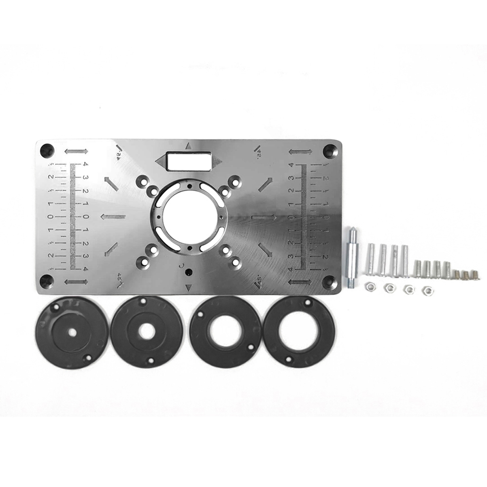 

Router Table Insert Plate Woodworking Trimming Machine Flip Board Ring Set, 501 Original