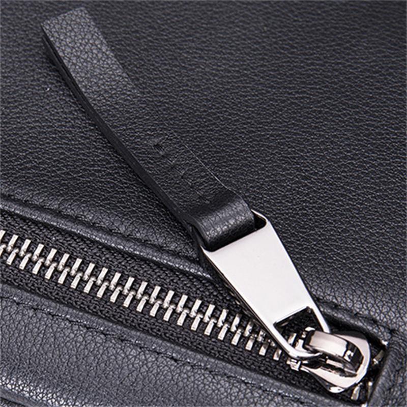 Urban Simple Style Leather Chest Bag Multifunctional Waist Bag Casual Crossbody Bag