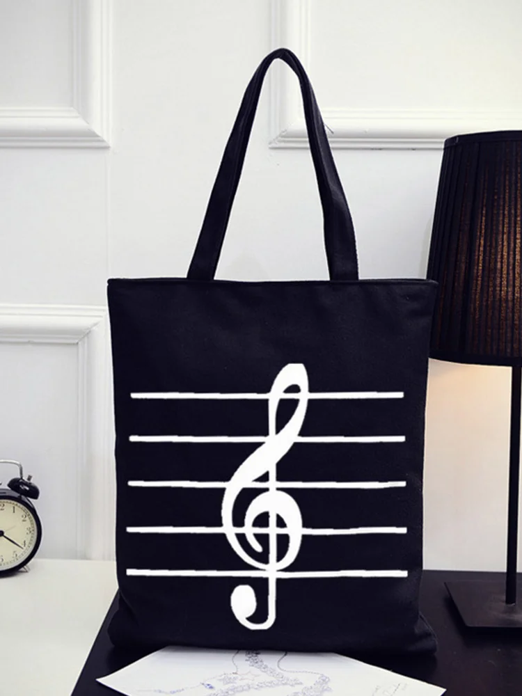 VChics Music Notes Print Music Lover Essential Shoulder Bag