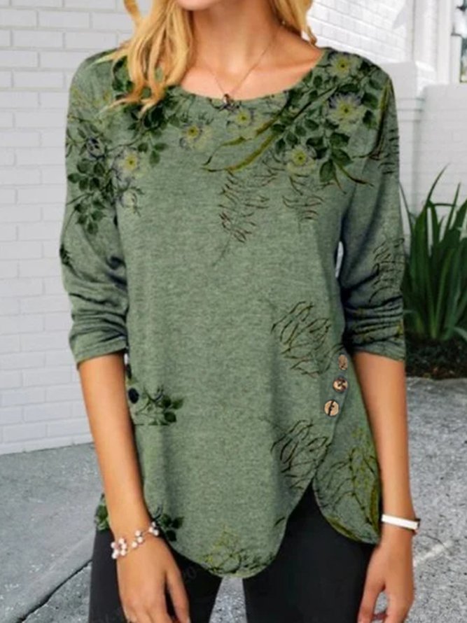 Green Vintage Shirts & Tops Zaesvini
