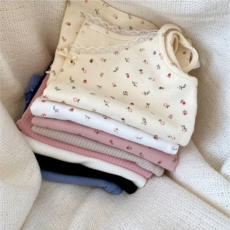 Uveng Uveng Outside With The United States Back Vest Net Red Fold Wear Short Floral Lace Small Sling Ins Super Hot Girl Jacket Female