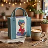 Handbag DIY Cross Stitch Purse Kit for Adult Beginners Women Shopping Handmade Braided Yarn Bag Material Set Embroidery Tote Bag Kits with Instruction tapestrymarket