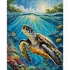 Sea Turtle - 11CT Counted Cross Stitch - 40*50cm - Animal
