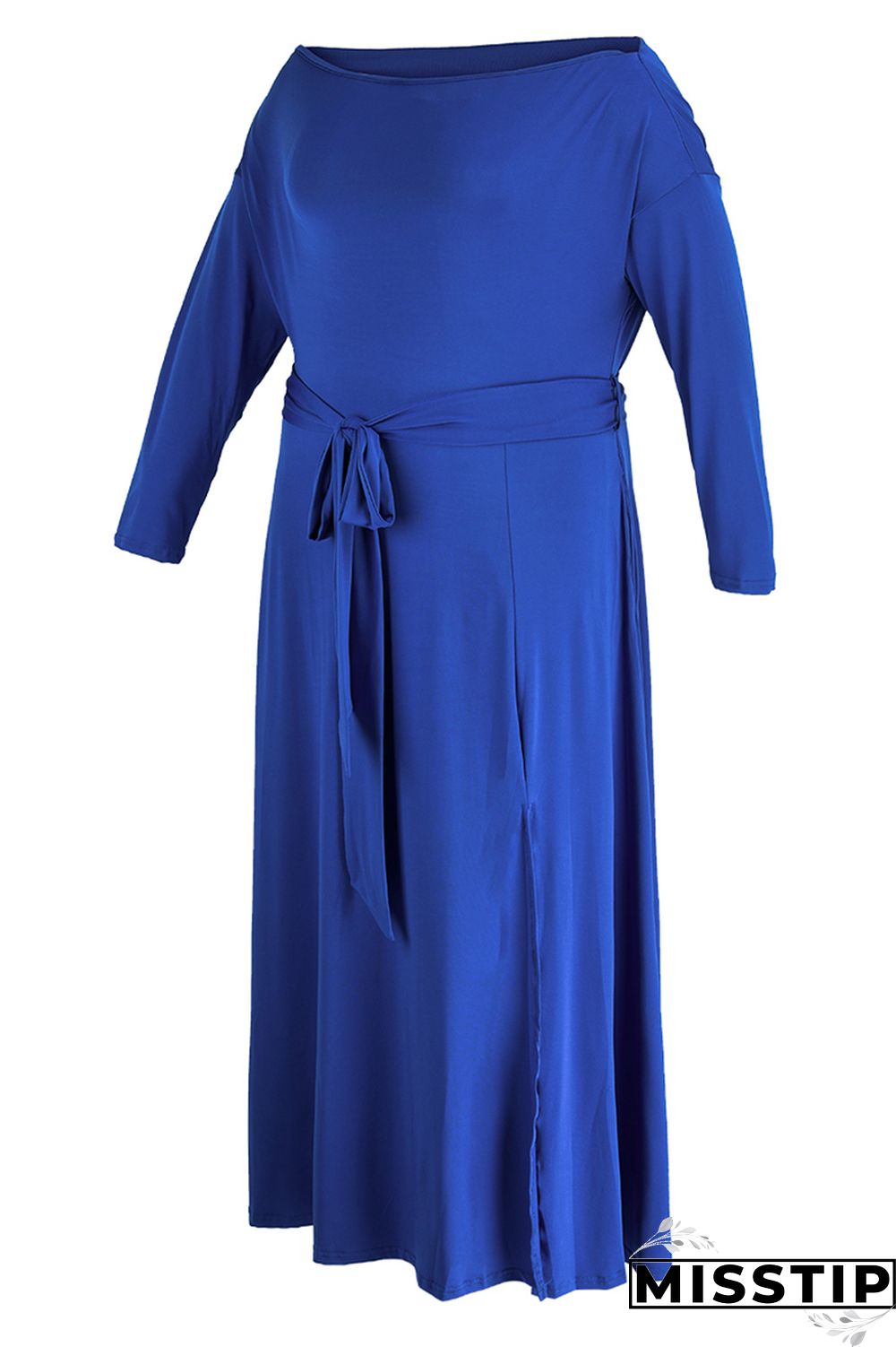 Black Fashion Casual Solid Patchwork Off the Shoulder Long Sleeve Dresses