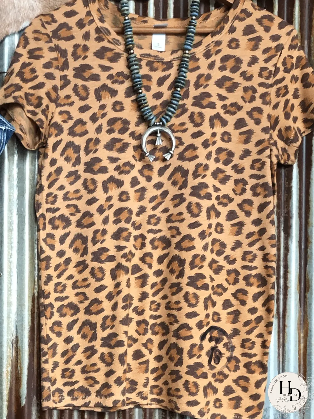 Leopard Casual Crew Neck T-shirt