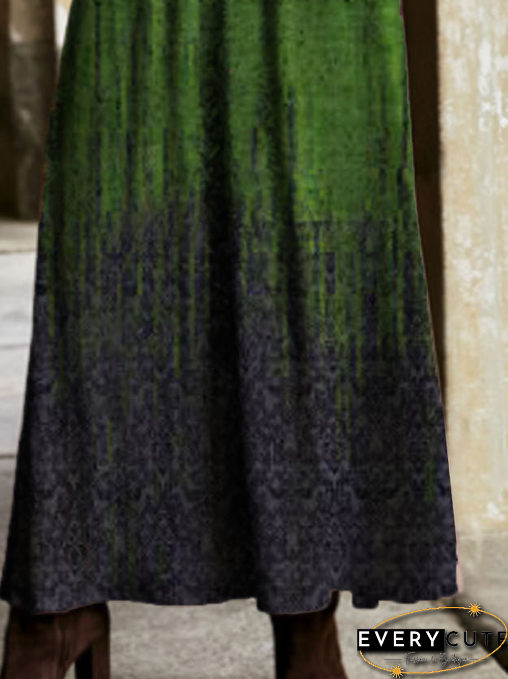 Loosen Cowl Neck Knitting Dress