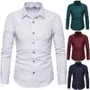 Men's Slim Floral Fashion Business Casual Shirt