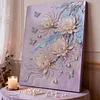 (40x50cm)DIY Pearl Painting Flower Framed Handmade Pearl Material Art Kit Living Room Decor