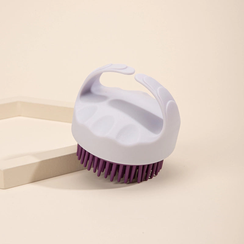 Minimalist Solid Color ABS TPE Silica Gel Shampoo Brush Bathing
