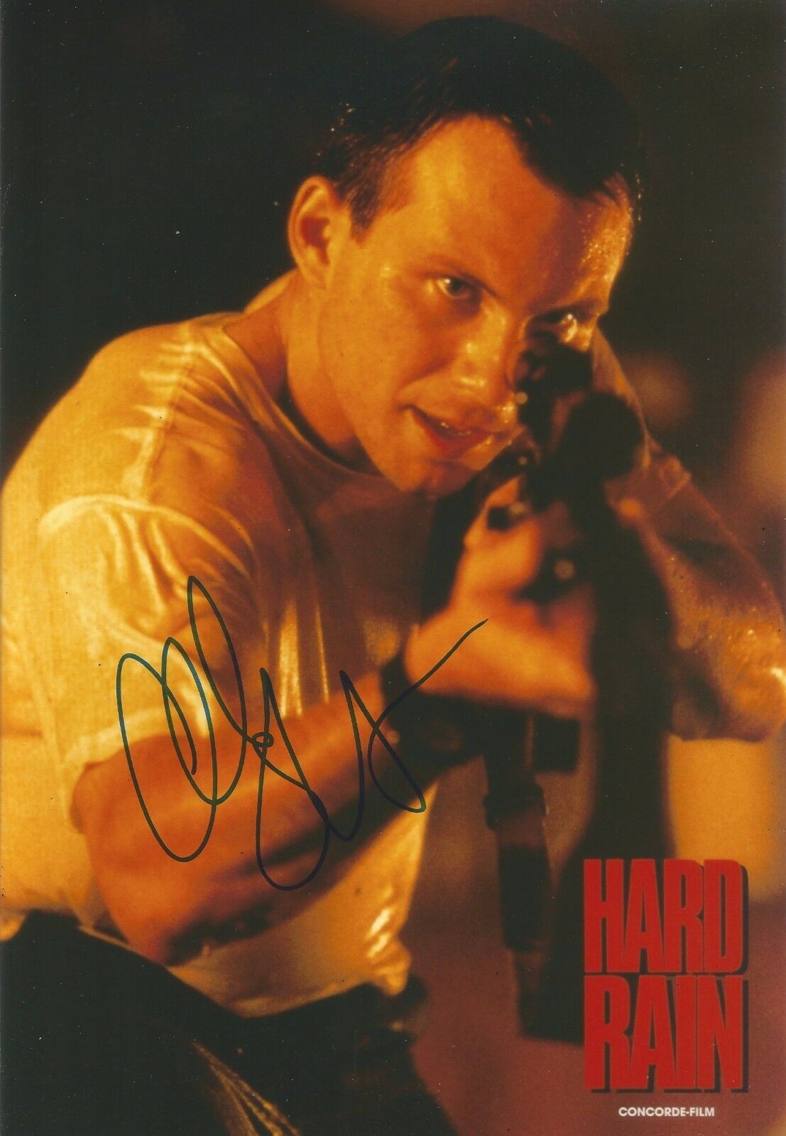 Christian Slater Signed Hard Rain 12x8 Photo Poster painting AFTAL