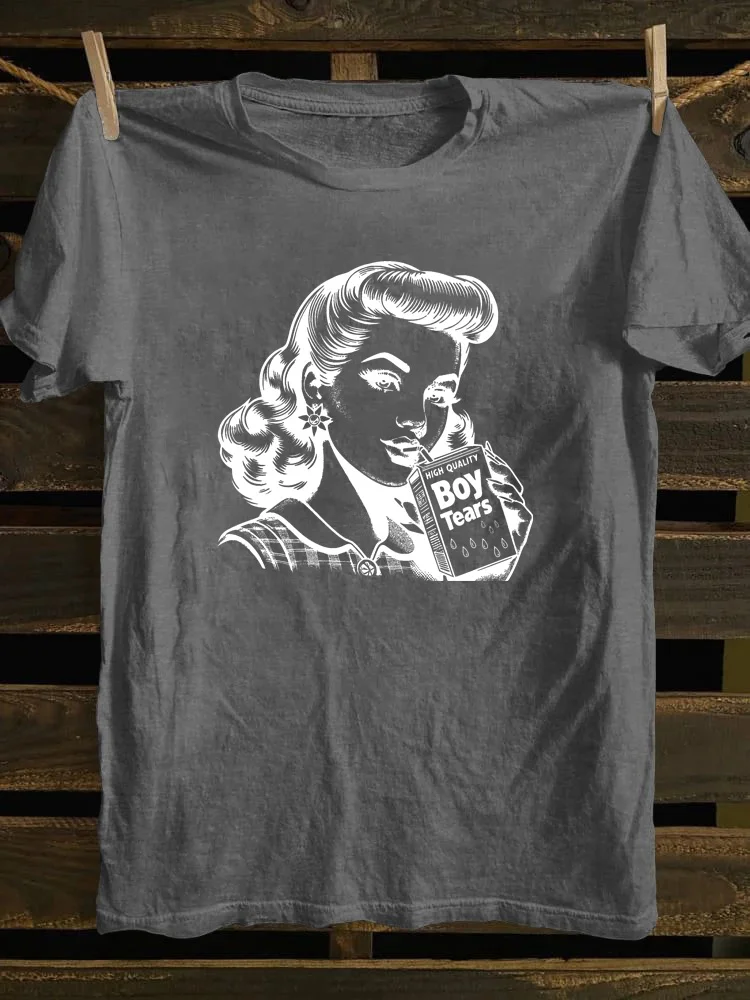 Boy Tears Retro T-shirt