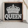 DIY Pearl Painting Crown for Home Wall Decor(25x25cm)