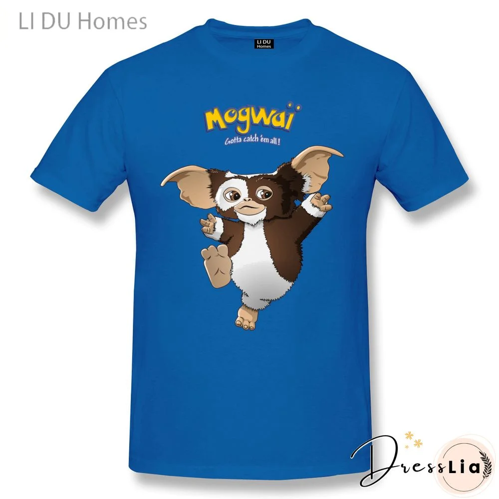 LIDU Retro Gizmo Mogwai Gremlin T Shirts Women Man's T-shirt Cotton Summer Tshirts Short Sleeve Graphics Tee Tops