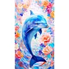 >SALE<5D DIY Full Round Drill Diamond Painting Dolphin Kit Home Decoration 40x70cm
