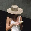 Gioiacombo&trade; Cappello da sole con bordo grezzo
