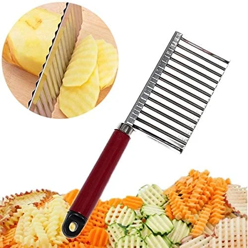 Stainless Steel Wave Shape Kitchen Knife