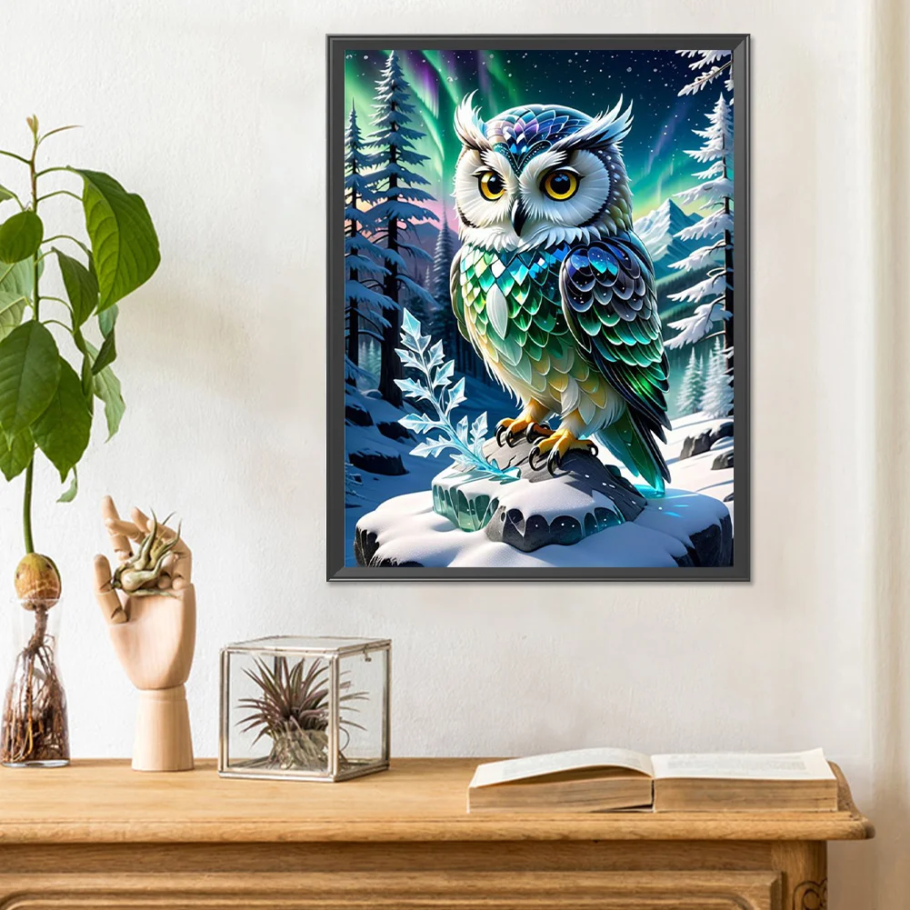 Diamond Painting - Full Round Drill - Owl(Canvas|30*40cm)