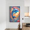 (40*60cm)Dolphin - Full Round Drill Diamond Painting