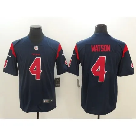 Men's  Houston Texans #4 Deshaun Watson Navy Vapor Untouchable Color Rush Limited Stitched NFL Jersey
