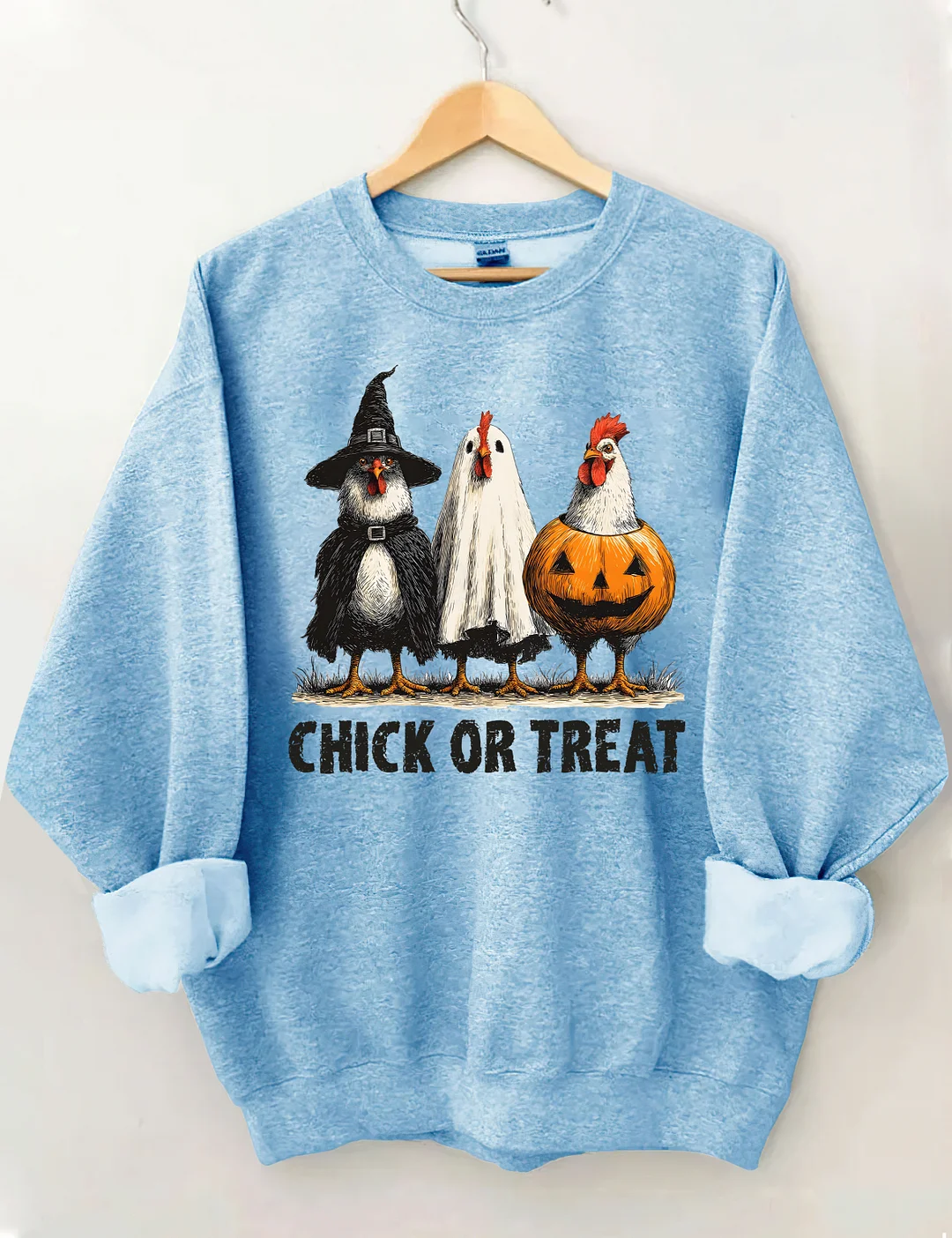 Retro Halloween Chicken Sweatshirt