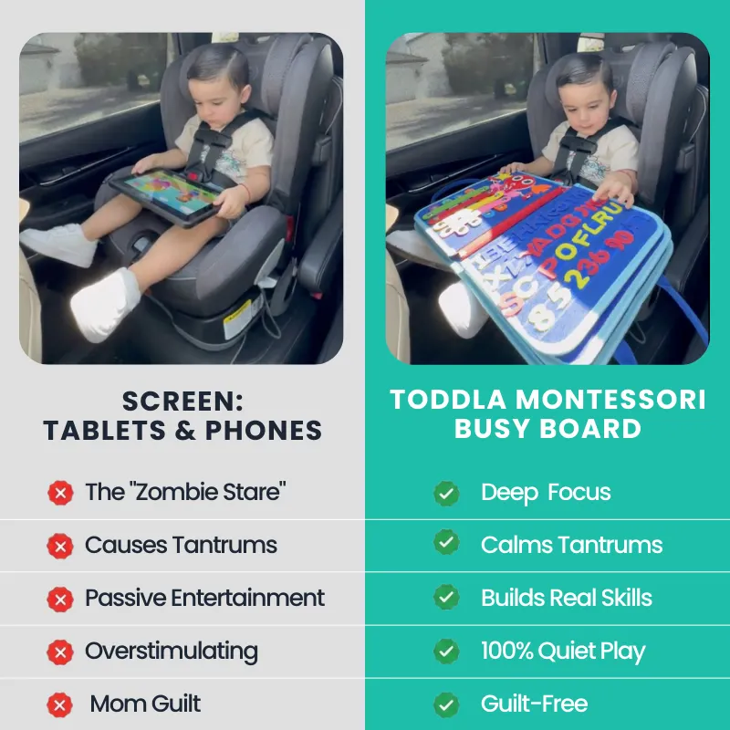 Toddla&trade; Montessori Busy Board