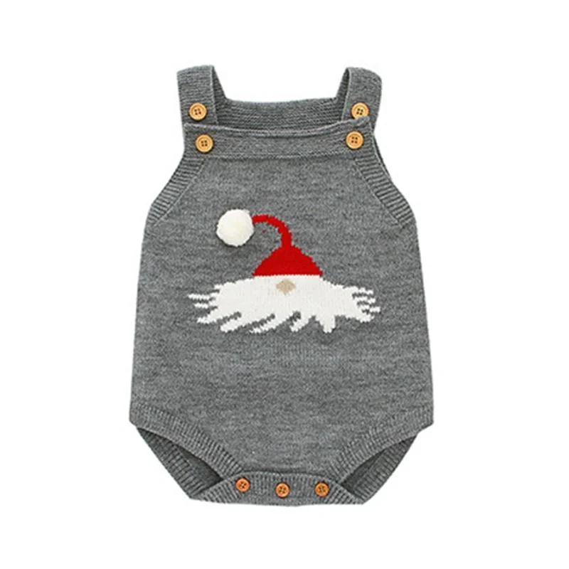 Autumn Winter Infant Baby Romper Newborn Baby Boy Girl Cute Lion Head Braces Clothes Rompers Baby Boys Girls Knitted Rompers