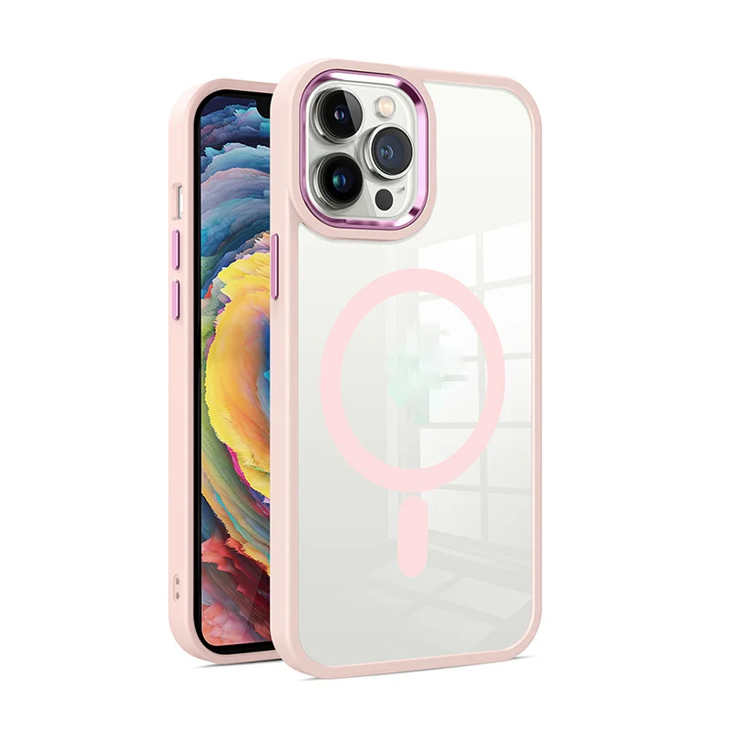 New Transparent Magnetic Absorption Shockproof Phone Case Made of Soft Silicone