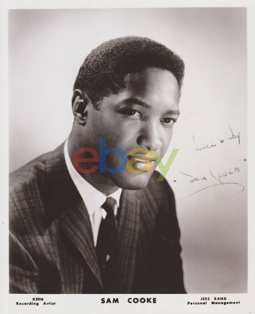 Sam Cooke Signed Autograph 8X10 Photo Poster painting 1960s singer and songwriter reprint