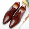 Mens Luxury Fashion Derby Dress Shoes
