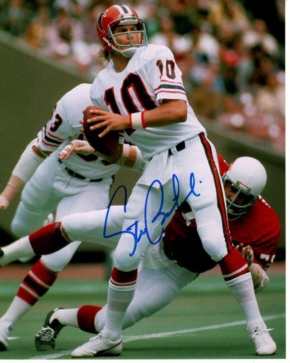 STEVE BARTKOWSKI signed autographed NFL ATLANTA FALCONS Photo Poster painting