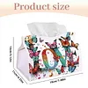 DIY PU Diamond Painting Tissue Box Kit Desktop Tissue Holder with Rhinestone Diamond Desk Decorative Tissue Box for Adults Desktop Storage Organizer (Love)