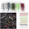 Fishing Treble Hook 5 Colors Triple Barbed Steel Fish Hook for Bait Lure Fishing